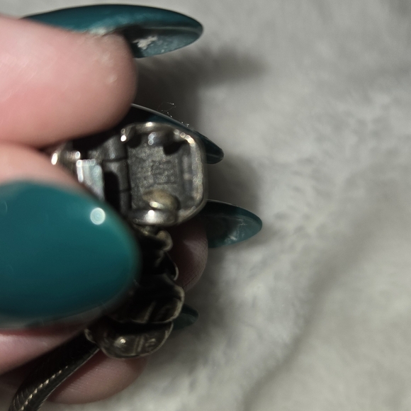 Pandora Charm Bracelet Lot 925 ALE Sterling + 4 Two-Tone Charms 16 Pieces - Picture 5 of 5